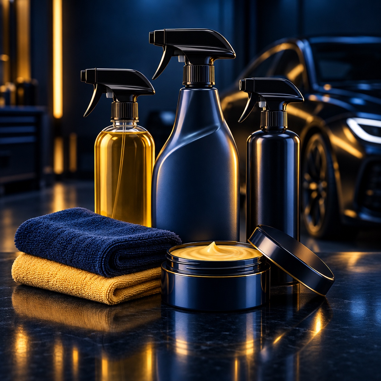 Produtos utilizados em estética automotiva